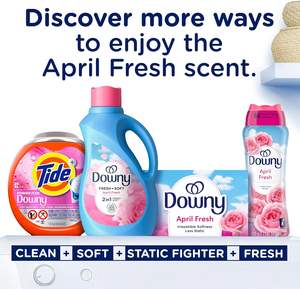 Adoucissant textile liquide Downy, April Fresh 2-en-1 Fraîcheur & Douceur, 140 fl oz, 190 lavages, Conditionneur textile pour une fraîcheur durable - Product Image 3