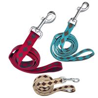 Laisse pour chien personnalisée en polyester jacquard tissé en losanges