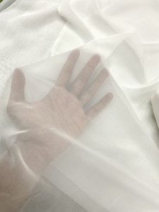 Le matériel simple teintable de georegette de viscose pure légère habille des tissus - Product Image 2