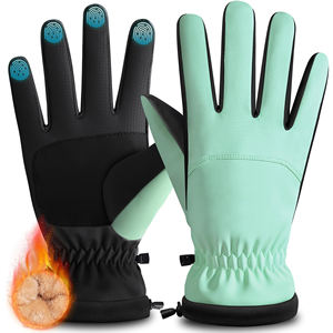 Gants de sport d'hiver pour hommes, chauds, doublés de polyester, avec une finition résistante à l'eau et longue durée. - Product Image 1