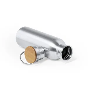 Bottiglia d'Acqua Sostenibile in Acciaio e Bambù Rangler per Consumatori Eco-Consapevoli - Product Image 1