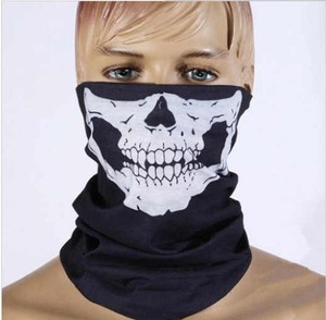 Estampado de calavera fantasmal Cara sin costuras Ciclismo al aire libre Cubierta de cara completa Polaina de cuello elástico Playa diaria - Product Image 3