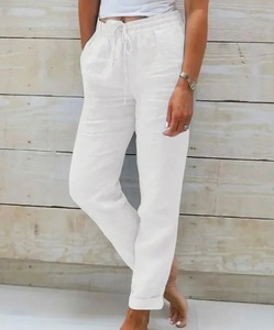 <b>Lightweight</b> Breathable <b>Trousers</b> High Waist Denim Wide Leg Pants <b>Women</b> <b>Summer</b> Thin High Waist Drapey Casual Ice Silk Cool Pants - Product Image 4