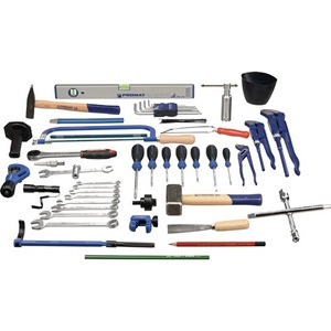 Ensemble de 72 outils dans un coffret en plastique pour le chauffage/la plomberie - Facile à transporter, durable - Product Image 2