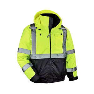 Chaqueta de trabajo de seguridad personalizada 2025 para trabajadores Diseño personalizado con bolsillos de seguridad de chaqueta con cremallera de alta calidad - Product Image 5