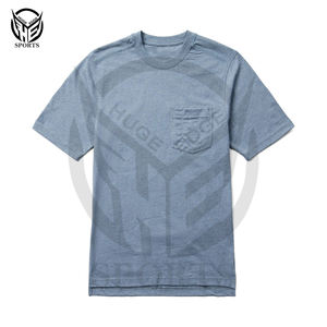 เสื้อยืดผ้าฝ้ายผู้ชายมีคอกลมออกแบบโลโก้ได้ตามต้องการไร้รอยต่อสำหรับลุคลำลองในฤดูร้อน - Product Image 1