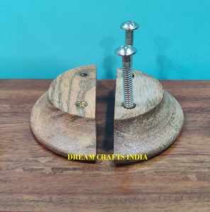 Perilla de madera en forma de C para vestidor de Hotel, perilla Simple nórdica, manijas de tocador de media luna, perilla de madera semicircular de lujo única, muebles de Villa - Product Image 2