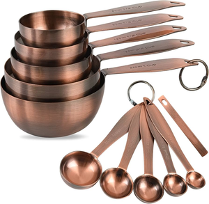 Copper Plated Metal <b>Measuring</b> Scoop for Coffee Beans Spices and Salt Tablespoon Set Kitchen and Baking <b>Measuring</b> Cup <b>Spoon</b> - Product Image 5