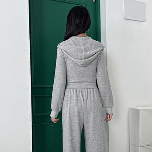 Sudadera con Capucha y Cremallera para Mujer, Corte Regular, Algodón Suave, Felpa, Tacto Suave, Invierno, Casual, Personalizable, Venta al por Mayor, Novedad 2026 - Product Image 2