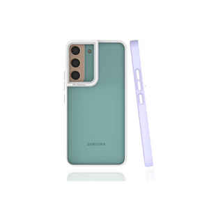 Coque en silicone premium ASMA Mima pour Samsung Galaxy S22, protection douce en silicone couleur lilas avec finition givrée - Product Image 1