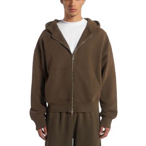 Premium Making Drop Shoulder Zipper Hoodies Streetwear Fashion Heavyweight High Quality Men's Zipper Hoodies - Product Image 1