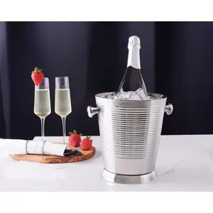ถังน้ำแข็งทำมือสำหรับงานอีเว้นท์ ถังน้ำแข็งพรีเมียม ถังน้ำแข็งอลูมิเนียมขัดเงาทันสมัยสำหรับบาร์หรู ดีไซน์บาร์ที่บ้านอย่างมีสไตล์ Zahid - Product Image 3