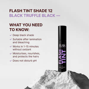 ELAN Professional Line FLASH TINT 12 Negro Trufa Sin Oxidante Listo para Usar 10ml Crema para Cejas (Negro) - Product Image 2