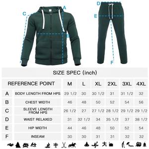 Survêtement d'hiver sportif avec logo personnalisé pour hommes Pantalon de jogging à capuche respirant avec logo personnalisé Fabricant de vêtements de sport OEM/ODM - Product Image 5