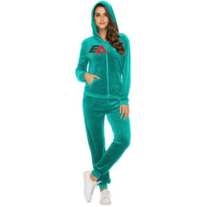 Nueva llegada chándales para las mujeres Fitness gimnasio deportes sudadera al por mayor personalizado moda mujer chándal de alta calidad chándales - Product Image 1