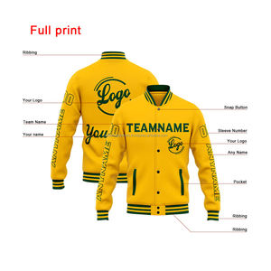 Vente en gros de veste universitaire d'été 100% en laine, coupe-vent et respirante, col montant, broderie sur le devant, commande en gros, événements, modèle OEM - Product Image 2