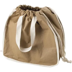 Borsa per la spesa personalizzata in carta kraft per merchandising, borse promozionali in carta di alta qualità - Product Image 1