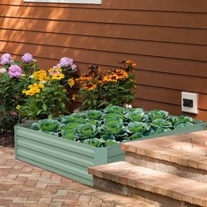 Cama de jardín elevada de acero inoxidable personalizada, estilo clásico, fácil montaje, recubierto de polvo, accesorios de jardinería para exteriores, OEM ODM - Product Image 3