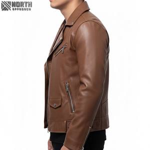 Veste de haute qualité en cuir 100% véritable veste en cuir du Pakistan Racer Bomber Jacket Custom - Product Image 2