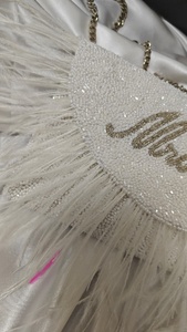 FEATHER HALFMOON CLLUTCH, fabricante líder de bolsos de calidad premium en India - Product Image 4