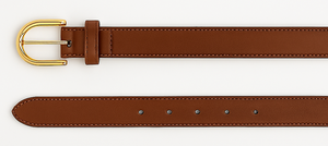 Classique en cuir véritable femmes ceinture or boucle ardillon | Vêtements décontractés | OEM disponible - Product Image 4