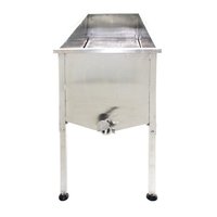 Table de décapsulage en acier inoxydable pour apiculture avec filtre à miel et bac de récupération