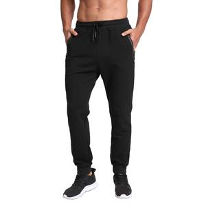 Pantalones de correr para hombre con logotipo personalizado, pantalones de chándal en blanco de lona de algodón de cintura media con cordón inferior, ropa deportiva informal para gimnasio - Product Image 2