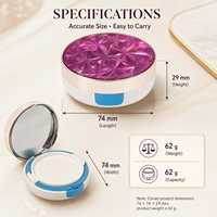 Boîtier compact pour fond de teint LED personnalisé, aspect diamant, emballage de marque privée