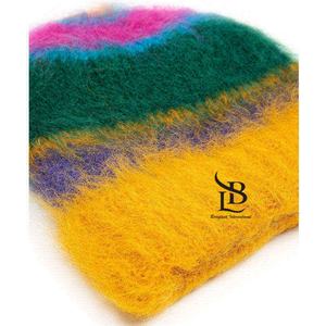 หมวกบีนนี่ถักแบบกำหนดเองได้ คุณภาพสูง สำหรับฤดูหนาว พร้อมโลโก้ หมวกไหมพรมลายแจ็คการ์ด อุ่นสบาย ไม่มีขอบ ดีไซน์โมแฮร์ทันสมัย แบบสั่งทำ - Product Image 4