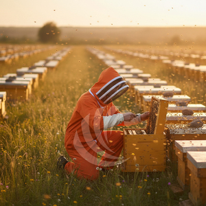 Breathable & Anti-Static Beekeeping Coverall Anti-Bee Work Uniform Protector <b>Clothing</b> Apiculture Tools - Product Image 5