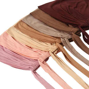 Jersey de algodón negro de alta calidad, gorra de tubo Hijab interior, buen Thobe elástico/Thawb para mujeres musulmanas, accesorio de ropa tradicional - Product Image 5