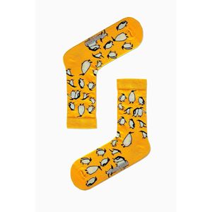 Breathable Penguin Embroidery Printed <b>Socks</b> Colorful <b>Silk</b> Ankle-Length Customizable Logo One Size Fits All for Spring Season - Product Image 1