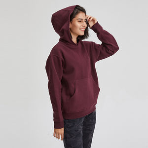 Sudadera con capucha de algodón personalizada de alta calidad para mujer Ropa deportiva de invierno larga de gran tamaño Oferta al por mayor de los fabricantes - Product Image 4