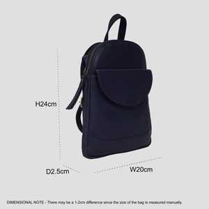 Luxury Quality Handmade Navy <b>Mini</b> Pebble Grain Leather <b>Backpack</b> Vintage Style Top Indian Supplier Manufacturer Saman Exports - Product Image 2