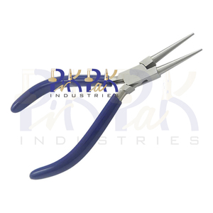 140mm Long nez pince PVC poignées mâchoires lisses Double ressort à lames pour circlip fabrication de bijoux bricolage artisanat sertissage pêche OEM - Product Image 4