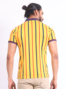 เสื้อยืดคอโปโลผู้ชายทำจากผ้าฝ้ายเมอร์เซริส100% พรีเมี่ยมสำหรับใส่สบายทรงพอดีตัว - Product Image 6