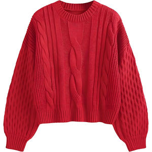 Pull tricoté pour femmes en automne et en hiver Niche épaissie WearPull femme doux et doux pour femmes 2025 - Product Image 2