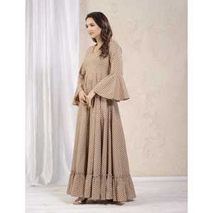 Robe longue décontractée en coton imprimé, respirante et élégante pour le quotidien, idéale pour les femmes de bureau, sexy, été, personnalisable, service ODM - Product Image 4