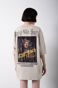 Camiseta informal de algodón 2023 para mujer, camiseta lisa con estampado personalizado, 100%-180 GSM, OEM, venta al por mayor, alta calidad, 200 - Product Image 4