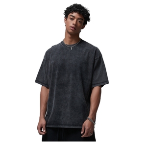 Camisetas para hombre, camiseta de lavado ácido, camiseta Vintage de peso pesado, camiseta de gran tamaño para hombre, camiseta de lavado ácido en blanco para hombre, envío DDP - Product Image 1