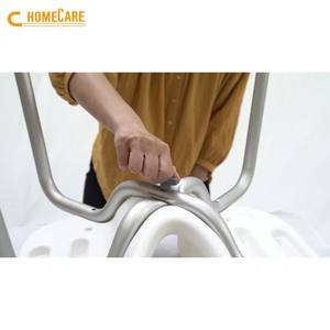 Siège de douche robuste à fente en U, facile à nettoyer, pour personnes handicapées, OEM accepté - Product Image 4