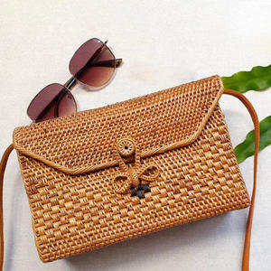 <b>Natural</b> rattan <b>bag</b> lowest price women handbag purses handcrafted shoulder clutch purse hand <b>bags</b> - Product Image 1