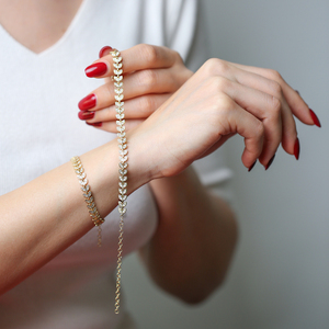 CZ Stone Dainty Palm Design <b>Charm</b> Zircon Bracelet Turkish Wholesale Handmade 925 Sterling <b>Silver</b> Fine Jewelry - Product Image 2