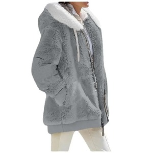 Chaquetas de Forro Polar Tejidas para Mujer, Otoño/Invierno, Cierre Completo, Logotipo Personalizado, Transpirables, Resistentes al Viento, Ropa Deportiva para Exteriores, Talla XL, Estampadas - Product Image 3