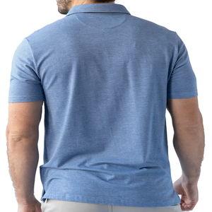 เสื้อยืดโปโลแขนสั้นคอกลมสำหรับผู้ชายแฟชั่นพิมพ์ลายสกรีน100% ผ้าฝ้ายออกแบบโลโก้ได้ตามต้องการฤดูร้อน - Product Image 2