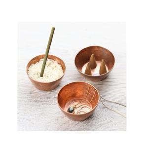 Bol à dîner en cuivre de taille mini design fantaisie bol en cuivre de forme ronde fabricant fait à la main meilleur bol en cuivre d'aspect moderne de concepteur - Product Image 1