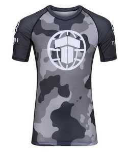 Men's Custom Made Quick Dry Camo Sport Shirt <b>Long</b> Usage Short <b>Sleeve</b> Surfing <b>Swimming</b> Printed Sublimation Rash Guard - Product Image 1