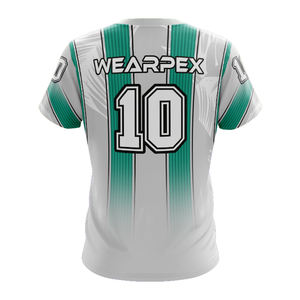 Футбольная форма на заказ из быстросохнущей 100% полиэфирной ткани с индивидуальными цветами и логотипом для максимальной производительности на поле - Product Image 3