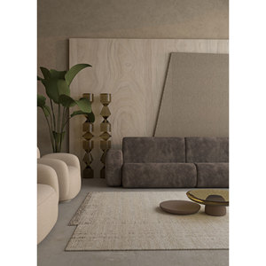 พรมทอมือลายแจ็คการ์ดสีเทาดำ รุ่นคลาสสิค ขนาด 9x12 ฟุต รูปทรงสี่เหลี่ยมผืนผ้า สีพื้น สำหรับบ้าน ห้องนอน ทางเดิน หนา 10 มม. - Product Image 6