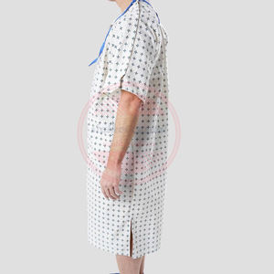 Unisex paciente vestido para Hospital | Alta calidad suelto paciente del Hospital impreso mangas cortas reutilizable Unisex vestido - Product Image 5